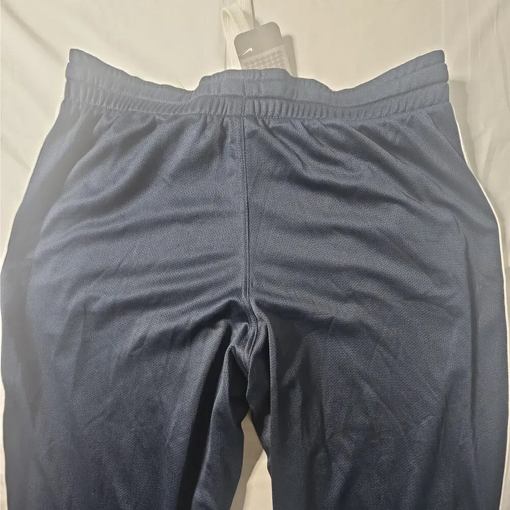 Vintage Nike Track Pants Men's L Navy Blue White Stripe 90s Y2K Warm Up